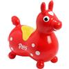 GYMNIC Rody Cavallino Rosso Gonfiabile cavalcabile per Bambini 3+, Gioco dinamico e coinvolgente per stimolare Equilibrio, coordinazione e Sviluppo motorio