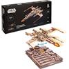 UGEARS Star Wars Luke Skywalker's X-Wing Starfighter Puzzle 3D - Modellini Da Costruire Star Wars Puzzle 3D Legno - Modellismo Da Costruire Adulti Costruzioni Meccaniche - 455 Pezzi