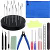 Glarks 27 pezzi Gundam Model Building Tools Hobby Model Tools e 360 gradi di rotazione modello pittura base supporto coccodrillo clip kit assortimento per modellismo amanti e progetti fai da te