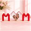 Smile lab Mattoncini costruzione personalizzati con foto Puzzle di mattoni I Love You Immagine a forma di cuore Festa della mamma Festa del papà Anniversario Regali di San Valentino (MOM02)
