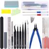 Fhioevt 24 Pezzi Kit di Strumenti Base Modello per Gundam Model Tools Craft Set Strumenti di Base Hobby Building tools per Edifici Auto Aerei Modello Assemblare Costruzione Riparazione e Fissaggio