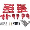 JT2D Per Wltoys 144001 144002 144010 124007 124016 124017 124019 Braccioli di sospensione in metallo blocco sterzo set accessori di ricambio (colore: rosso)