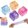 PTS SRL SQUEEZY CUBE BALL GLITTER Antistress Squishy - 1 UN colore Casuale RANDOM - Dimensioni 6x6cm