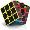 ROXENDA 3x3 Speed Cube, Cubo di Velocità 3x3x3 Adesivo in Fibra di Carbonio Super-durevole con Colori Vivaci (3x3x3)