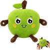 Dongcill Peluche a Forma di Mela con Sensore Tattile | Peluche Musicale Interattivo, Peluche Musicale a Forma di Mela con Funzione Pianoforte,per La Prima Infanzia
