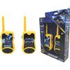 Lexibook, Batman, Talkie-Walkies 200m, Gioco di Comunicazione, 2 canali di Comunicazione, Clip Cintura, a Pile, Nero/Giallo, TW12BAT