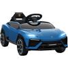 AIYAPLAY Lamborghini - Auto elettrica per bambini, 12 V, 2 motori, LED blu | 2,4 GHz Telecomando, Veicolo per Bambini con Clacson, Musica, Avvio Delicato, Veicolo Elettrico per Bambini 3-6 Anni