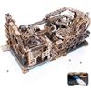 ROKR Puzzle 3D Legno Piste da Corsa Elettrico Rompicapo Modellismo da Costruire Adulti Idee Regalo Donna Uomo(Night City&Link Pack&Spaceport)