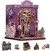 Cutefun Book Nook Kit - Kit DIY Case delle bambole in miniatura per adulti, puzzle 3D in legno con LED, Regalo Creativo per Adulti e Adolescenti (libreria astrologica)