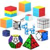 Vdealen 2x2x2 3x3x3 Cube Set, Sticker Magic Cube Puzzle Toys Cube Game, Super-Durable Enhanced Edition (Cubo magico senza adesivi)