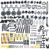 Habow 169pcs Parti Compatibili Con Lego-Technic - Ruote, Catena a Maglie, Sterzo, Sospensione, Motore, Attuatore Lineare, Ammortizzatore - MOC-Pezzi di Ricambio