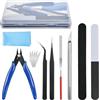 HOTUT Gundam Craft Set, 9 Pezzi Kit di Strumenti Base Modello, Modeler Strumenti di Base Hobby Building Tools Kit, Hobby Building Craft Set per Auto, Hobby Gunpla, Modello, Riparazione e Fissaggio