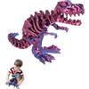 RETZLA Ossa di dinosauro stampate in 3D, scheletro T-Rex articolato, giocattolo fidget per la decorazione di casa e ufficio, T-Rex snodabile con articolazioni flessibili per alleviare lo stress e l'ansia