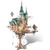 FUNPOLA Steam Castle Puzzle 3D in Legno per Adulti Steampunk LED | Ingranaggi Meccanici, LED Calda, 863 Precision Pieces, Dettagli Barocchi, Montaggio 10-15 Ore, Regalo per Adulti