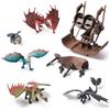 Dreamworks Dragons Dragons, DreamWorks How To Train Your Dragon, Confezione da 5 Set | 5 Modelli Di Drago, Personaggi da 5 Cm, Lanciatore a Fionda, Reti di Cattura, Scene Ispirate Al Film, Gioco Di Fantasia, 4+