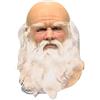 Uanqfegy Maschera da Babbo Natale - Faccia intera in lattice con barba bianca, costume natalizio carino per bambini adulti, festa