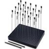 Ruimooto Accessori per modellismo, 20 morsetti a coccodrillo, 2 spazzole e 1 base. Terza mano robusta e stabile. Ideale per accessori modellismo, accessori aerografo, supporto per verniciatura e