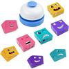 Ravytha Mix Face Gioco, Face Changing Cube con Campana, Cubo Magico che Cambia Faccia, Puzzle Cubi Legno, Wooden Game, 3D Puzzle, Changing per Bambini 3+ Anni