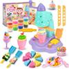FLEXTRIX Giochi Bambina 3 anni, Plastilina Gelatiera, 42 Pieces Pasta Modellabile Bambini, Regalo Bambina 3 anni, Giochi creativi bambina 3 4 5 anni