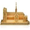 Hallisun Notre Dame de Paris 3D Puzzle in legno per adulti, modello di architettura National Geographic in legno, kit di costruzione fai-da-te per hobby artigianali, regalo di compleanno, 266 pezzi