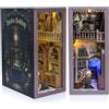 QIANLING Timeless Bookshop Book Nook Kit - Kit fai da te in miniatura per adulti, ragazzi e principianti, casa delle bambole Booknook Biblioteca Piccola Casa Libreria Decorazione 3D Puzzle in legno 3D, regali