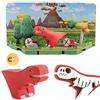 HALFTOYS Dinosaur Toys 3D Puzzle con magneti e diorami di carta, T-Rex Dinosaur Jigsaw Building Blocks Take Apart Toy per bambini 3 anni