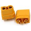 YUNIQUE GREEN-CLEAN-POWER - 5 Paia XT60U Connettori Maschio-Femmina | Alta Qualità per Batterie RC Lipo | Adatti per Alimentazione JVC Autoradio, Borsa Lipo, Giallo, Poliestere