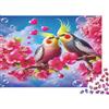 GJDNEAAKL Parrot 1000 Pezzi Pappagalli Fiori Rosa Puzzle per Adulti Cartone Riciclato Antistress Decorazione Pareti Regali 70x50cm/1000pcs