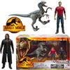 Jurassic World Dominion - Owen & Velociraptor Blue Extreme Danger Pursuit Pack of 3 Articulated Figures