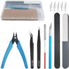 WMYCONGCONG 8 PCS Gundam Modello Tools Kit Modeler Strumenti di Base Hobby Building Tools Kit per edifici Auto Aerei Modello Assemblare Costruzione Riparazione e Fissaggio