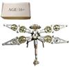 ToyGhillied Set di 200 puzzle in metallo 3D, set da modelli, con libellule meccaniche, modello Steampunk, modello di puzzle, taglio laser 3D, modello da collezione per adulti