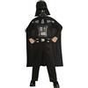 Star Wars Rubies Costume Darth Vader per bambino e bambina, Tuta con mantello e maschera, Abito Essenziale, Unisex per Carnevale, Halloween, Natale e Cosplay