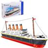 Tirff Technic Titanic Set di Blocchi di Costruzione, 1288 Pezzi Micro Nave da Crociera Titanic Barca Kit di Costruzione di Modello Non Compatibile con Lego Creator Expert 10294