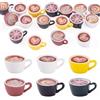 Boutigem 24Pcs 6 Colori Resina Mini Tazze di Caffè Statue in Miniatura, 26x20x12mm Cibo Bevanda Tazza di Caffè In Miniatura Cosa Casa Delle Bambole Ornamenti Desktop Halloween Festa di Natale