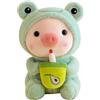 Bprtcra Maialino Peluches, Simpatico Peluche Bottle Pig, Giocattolo Super Morbido, Giocattolo Maialino, Costume da Cartone Animato Coniglio Rana Tigre, Regalo per Bambini (30CM, A)