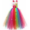 Aublinto Vestito da principessa, vestito da caramella, costume da ragazza, in rete, per vacanze, bash, per bambini, compleanno, feste, tema, Halloween, per bambini, lecca-lecca, dolce, costume da carnevale