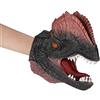 IBLUELOVER Dinosauro, guanti da marionetta a mano, in gomma morbida, realistici, con tirannosauro, dilofosauro, triceratopo, testa di Rex, statuetta interattiva per bambini dai 14 anni in su