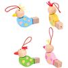 Bigjigs Toys Fischietti Uccellino in Legno (Confezione da 4)