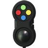 Bprtcra Fidget Pad, Giocattolo Fidget Fuoco Gommato Classic Controller Game Pad con Le Funzioni di 8 Fidget E Cordino