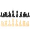 Tbest Peso Scacchi Torneo Gioco Set Solo pezzi degli scacchi, Scacchiera Gioco Set Scacchi internazionali Pezzi completi Scacchi Set Bianco e Nero (Medio 64 millimetri, nero bianco)