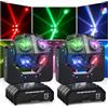 WZYBUTA 150W Teste Mobili LED RGBW 4 in 1 Moving Head Beam Rotazione a 360°Moving Head Beam Palcoscenico Lampada Sound-attivato Adatto per l'uso domestico nel bar del club della festa di Halloween-2PCS