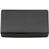 Musiclily Pro Sigillato Copri Pickup Humbucker Senza Foro Nero | Lega Nichel Argento, per Chitarra Elettrica