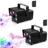 Nitehop Macchina Del Fumo, Mini Macchina Del Fumo da 500 W con 5 Luci LED, Effetto RGB e Telecomando Wireless per Feste DJ, Celebrazioni Nuziali, Spettacoli Teatrali e Halloween/Natale