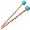 Lcarege 2 picchetti per tamburo 18 cm manico in legno martello in gomma bastoncini di xilofono professionali bastoncini portatili Timpani per bambini e adulti