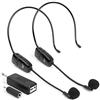 Topiky 1 a 2 Microfono Wireless UHF Head-Wear 2 Trasmettitore 1 Ricevitore per amplificatori audio/Sistemi portatili di amplificazione del suono