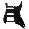 Musiclily Pro 11 Fori HSS Battipenna Scasso FR Ponte 3 strati Nero | per Chitarra Elettrica Fender American/Mexican Standard Strat