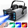 U`King Macchina del Fumo 1200W Macchina Nebbia con 6 RGB Luci LED UKing Macchina della Nebbia Mini con Telecomando, 1L Macchina del Fumo da Festa per Spettacoli Teatrali di Natale Matrimoni Prestazione