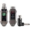 Btuty UHF Convertitore da microfono cablato a wireless Microfono Trasmettitore e ricevitore Compatibile con microfono dinamico/condensatore