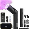 COLBOR CF5 MINI - Macchina per il fumo portatile con luci RGB magnetiche e telecomando wireless, ricaricabile, per servizi fotografici, effetti scenici, Halloween, feste al chiuso e all'aperto