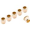 Musiclily Pro 9mm Boccole Accordatore Meccaniche per Chitarra Elettrica Vintage Tuning Pegs, Dorato (Set di 6)